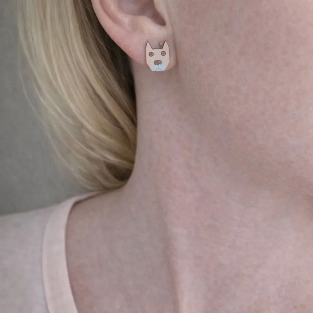 Cute dog pitbull  Earrings